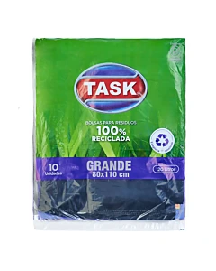 Bolsa De Residuos Grande Plana 60x90 Task 10u. 100% Material Reciclado