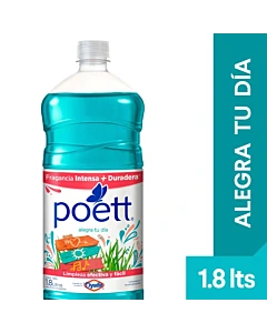 Limpiador Líquido Aromatizante Poett Alegra Tu Día 1.8 Lts