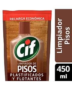 Limpiador Líquido Cif  Pisos Plastificados Y Flotantes 450 Ml