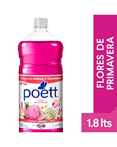 Limpiador Líquido Aromatizante Poett Flores De Primavera 1.8 Lts