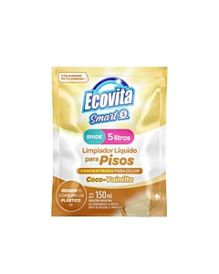 Limpiador Líquido Para Pisos Ecovita Smart Concentrado Coco Vainilla 150 Ml