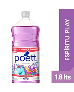 Limpiador Líquido Aromatizante Poett Espíritu Play 1.8 Lts