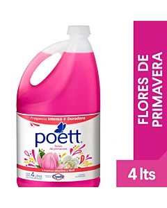 Limpiador Líquido Aromatizante Poett Flores De Primavera 4 Lts