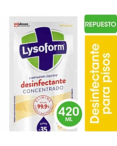 Desinfectante Concentrado Lysoform Cítrica Limpieza Diaria Y Desinfección Del Hogar 420ml