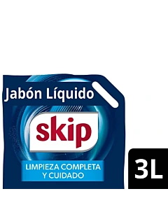 Jabón Líquido Para Ropa Skip Con Bio Enzimas Doypack 3 Litros