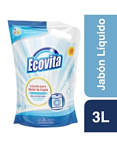Jabon Liquido Ropa Ecovita Evolution 3 Lt