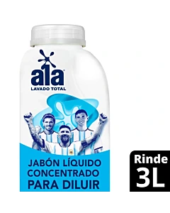 Jabón Líquido Para Ropa Ala Lavado Total Para Diluir 500 Ml