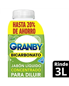 Jabón Líquido Para Ropa Granby Concentrado Para Diluir Limón 500 Ml