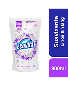 Suavizante Para Ropa Ecovita Lirios Ylang 900 Ml