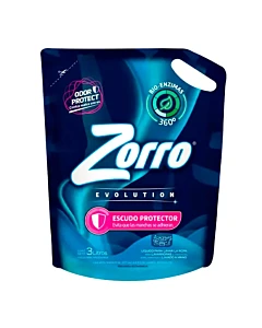 Jabón Líquido Para Ropa Zorro Evolution Quitamanchas 3 L