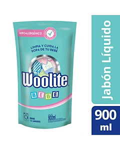 Jabón Líquido Ropa Woolite Bebé Repuesto 900 Ml