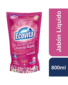 Jabon Liquido Para Ropa Ecovita Intense 800ml
