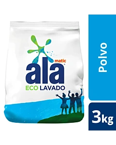 Jabon En Polvo Ala Matic  Ecolavado 3 Kg