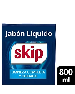 Jabon Liquido Para Ropa Skip Bio Enzimas Dp 800 Ml