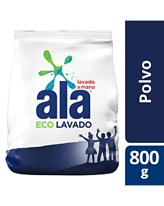 Jabon En Polvo Para Ropa Ala Lavado A Mano Ecolavado 800 Gr