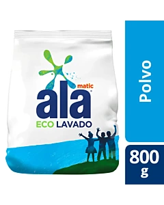 Jabon En Polvo Ala Matic Ecolavado 800 Gr
