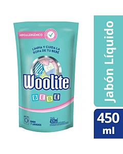 Jabón Líquido Ropa Woolite Bebé Repuesto 450 Ml