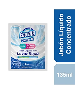 Jabón Líquido Para Ropa Ecovita Concentrado 135ml