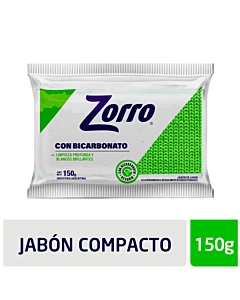 Jabón Zorro Compacto Bicarbonato 150 G