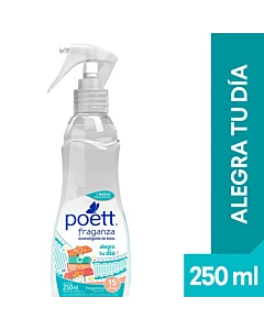 Aromatizante De Telas Poett Alegra Tu Día 250 Ml