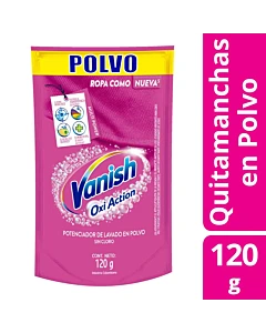 Quitamanchas Polvo Vanish Potenciador Color 120 G