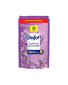 Suavizante Para Ropa Comfort Concentrado Explosión De Lavanda 1 L