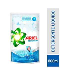 Jabón Líquido Para Ropa Ariel Limpieza Delicada 800 Ml.