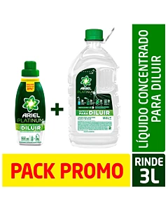 Jabon Diluible Ariel En Botella  500 Ml Y Bidón