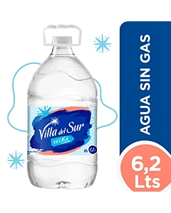 Agua Villa Del Sur Sin Gas Bidon 6.2 L