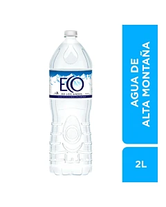 Agua Mineral De Manantial Sin Gas Eco De Los Andes 2 Lt