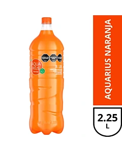 Agua Saborizada Aquarius Naranja 2.25 L