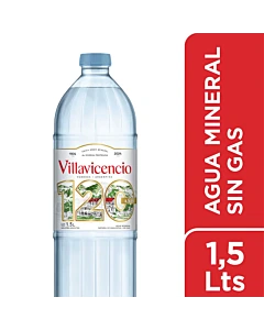 Agua Mineral Villavicencio Sin Gas 1.5 L