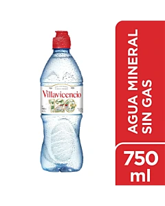 Agua Mineral Villavicencio Aventura Sin Gas 750 Ml