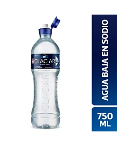 Agua Baja En Sodio Con Pico Deportivo Glaciar 750 Cc