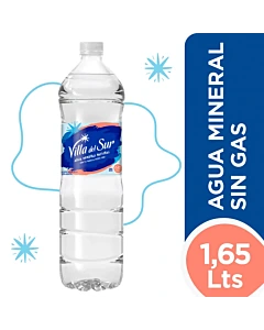 Agua Mineral Villa Del Sur Sin Gas 1,65l