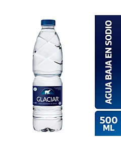 Agua Baja En Sodio Sin Gas Glaciar 500 Cc