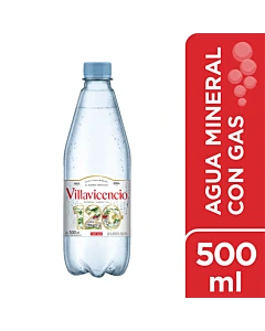 Agua Mineral Villavicencio Con Gas 500 Ml