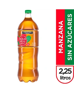Agua Saborizada Aquarius Sin Azúcar Sabor Manzana 2.25 L