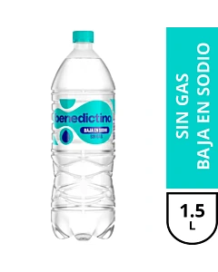 Agua Mineral Benedictino Sin Gas Baja En Sodio 1.5 L