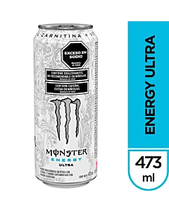 Bebida Energizante Monster Energy Ultra 473 Ml