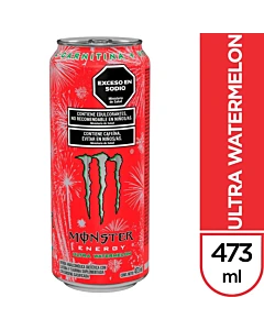 Bebida Energizante Monster Ultra Watermelon 473 Ml