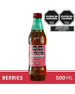 Bebida Energética Rockstar Sabor Berries 500ml