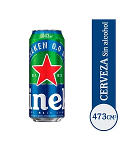 Cerveza Rubia Heineken Sin Alcohol 473 Cc