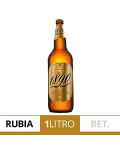Cerveza Rubia Quilmes 1890 Retornable 1 L