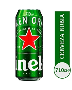 Cerveza Rubia Lata Heineken 710 Ml