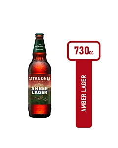 Cerveza Roja Patagonia Amber Lager No Retornable 730 Ml