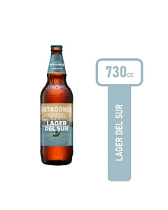 Cerveza Rubia Patagonia Lager Del Sur No Retornable 730 Ml