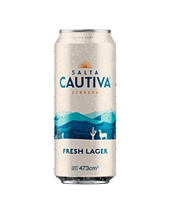 Cerveza Rubia Salta Cautiva Fresh Lager 473 Ml