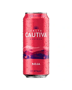 Cerveza Roja Lata Salta Cautiva 473 Cc