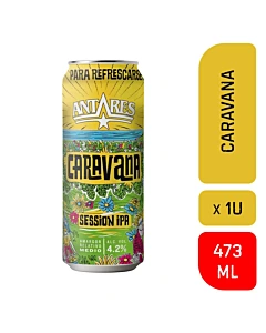 Cerveza Caravana Lata Antares 473 Cc